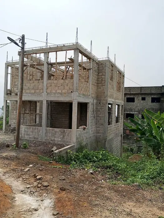 Clifton Group building construction, near-complete block structure