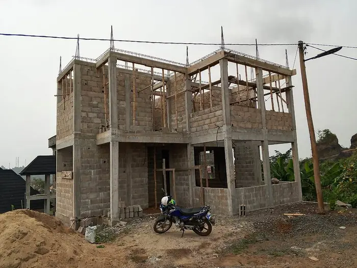 Clifton Group building construction, structural frame with block infill